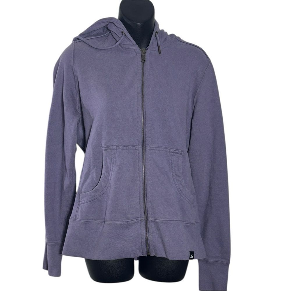 American giant women’s medium classic full zip sweater purple heavyweight fleece